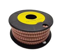 Un rollo de 0 a 9 números,75 mm²-6 mm² Cable marcador alambre envoltura en espiral coloreado 18AWG-12 AWG EC-1 para Orden, Organización y Identificación(Color1,EC-1)