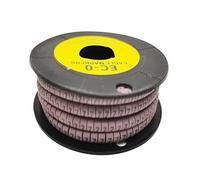 Un rollo de 0 a 9 números,75 mm²-6 mm² Cable marcador alambre envoltura en espiral coloreado 18AWG-12 AWG EC-1 para Orden, Organización y Identificación(Color7,EC-3)