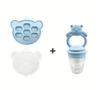 Un set que Bear Head Crunch, 1 molde de cabeza de oso, molde de silicona para hacer helados, artículo para la cocina y de estar, regalo de vacaciones