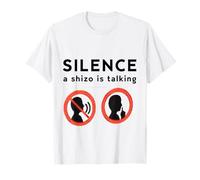 Un Silencio: un esquizo Habla: Divertido Meme Sigma Design Camiseta