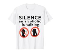 Un Silencio: un esquizo Habla: Divertido Meme Sigma Design Camiseta