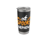 Un sobrino espeluznante a juego para Halloween familiar Vaso térmico de acero inoxidable de doble pared
