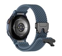 Un Solo Clic Correa Tejida para Samsung Galaxy Watch 7 6 5 4 FE 40mm 44mm/6&4 Classic 46 42 47 43 mm/5Pro 45mm,Nailon Elástica Correa Hebilla Paracaídas Sport Pulsera para Samsung Watch 7 4 6 5 FE