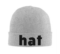 Un Sombrero Que Dice 'Sombrero' Gorra de Punto cálida Hip Hop Gorra Gorro de Exterior Topo Invierno Gorros de Exterior para Adultos Unisex