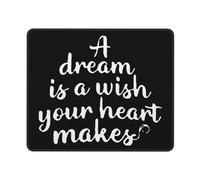 Un Sueño Es Un Deseo Que Nace del Corazón. Alfombrilla De Ratón Bordes Cosidos Alfombrilla De Escritorio Duradero Mousepad para Oficina Hogar Ordenador 25X30Cm