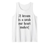 Un sueño es un deseo que nuestro corazón hace motivacional inspirador Camiseta sin Mangas