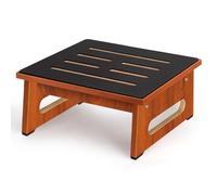 Un Taburetes de Madera para Adultos y Ancianos, con Almohadillas de Goma Antideslizantes, para Interiores y Exteriores, 450 Libras, Cocina, Mesita de Noche etc. (Nogal) (6.9 IN-1)