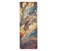 Un tapete de yoga japonés con diseño de dragón de anime japonés para entrenamiento en casa para ejercicio impreso, antideslizante, toalla de yoga caliente antideslizante y tapete de bolsa para