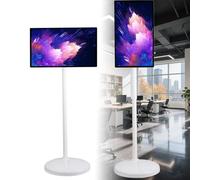 Un Televisor Inteligente PortáTil De 24 Pulgadas Con Pantalla TáCtil MóVil, RotacióN De 360°, BateríA Incorporada Y Soporte De Tv MóVil, Ideal Para Fitness, Juegos Y Actividades Al Aire Libre 8*128G