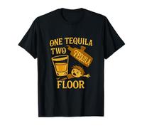 Un Tequila Dos Tequila Piso Comedia Gráfico Camiseta