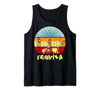 Un Tequila Dos Tequila Tres Tequila Piso Vintage Beber Camiseta sin Mangas