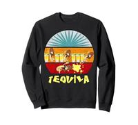 Un Tequila Dos Tequila Tres Tequila Piso Vintage Beber Sudadera