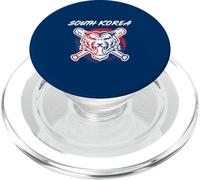 Un Tigre con Bates de béisbol Cruzados Orgullo de Corea del Sur PopSockets PopGrip para MagSafe