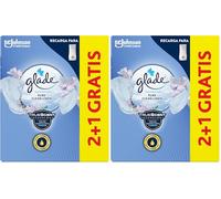 Un Toque by Glade® Fragancia Frescor de Ropa. Elimina los malos olores, Hasta 10 veces más frescor - 3 Recambios de 11ml (Paquete de 2)