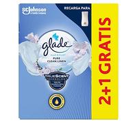Un Toque by Glade® Fragancia Frescor de Ropa. Elimina los malos olores, Hasta 10 veces más frescor - 3 Recambios de 11ml