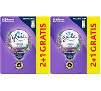 Un Toque by Glade® Fragancia Lavanda. Elimina los malos olores, Hasta 10 veces más frescor - 3 Recambios de 11ml (Paquete de 2)