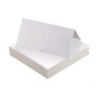 Un toque de clase utiliza estos elegantes ajustes de lugar de estilo tarjeta de visita blanca para elevar tu próxima reunión (1 50 hojas)