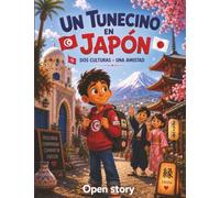 Un tunecino en Japón: Descubre la magia de Tokio, el té verde, los cerezos en flor y la amistad entre dos mundos - Con dibujos para colorear, preguntas y respuestas, e historias motivadoras para niños