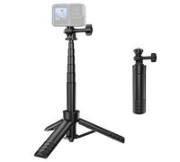 UN UNITEDTIME Palo de selfie extensible para GoPro, trípode portátil de mano para GoPro Hero 13/12/11/10/9/8/7/6/5/4/3, Session, Fusion, SJCAM, AKASO, Insta360, DJI Osmo