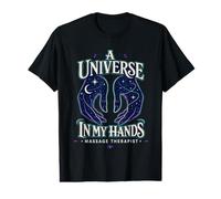 Un Universo en mis Manos Terapeuta de Masaje Celestial Design Camiseta gráfica económica