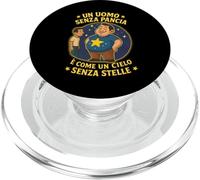 Un uomo senza pancia è come un cielo senza stelle. Per papà PopSockets PopGrip para MagSafe
