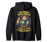 Un uomo senza pancia è come un cielo senza stelle. Per papà Sudadera con Capucha