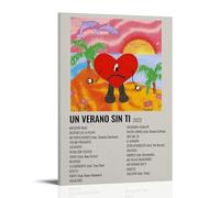 Un Verano Sin Ti de Bad BunnyCanvas Pósteres para dormitorio, decoración de pared, pósteres, impresiones artísticas, póster impreso, pintura retro, decoración de pared para el hogar, dormitorio, 30 x