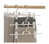Un Vestido con un Clip y un Estante de Pantalones Trousers and Skirts Clip Hanger Multicolor(Khaki)
