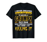 Un Viejo gruñón Que Fuma Puros Amante del cogar Camiseta
