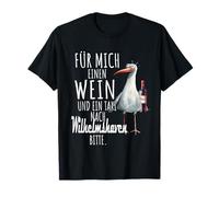 Un vino y un taxi a Wilhelmshaven Nordsee Shirt Gaviota Camiseta