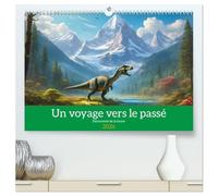 Un voyage vers le passé - Découverte de la faune (Calendrier mural 2026 DIN A2 vertical) calendrier de bureau: Découverte des paysages et des animaux du passé