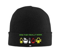 Una Bala y un Sombrero de Punto de ensueño Gorros Gorros Acrílico cálido para Shots de Juego Regalos para Hombres