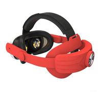 Una banda de ajuste cómoda imprescindible compatible con el sistema de realidad virtual MetaQUEST 3 S (rojo)