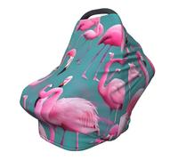 Una bandada de flamencos versátil funda para silla de paseo con impresión completa, especialmente diseñada para tu bebé