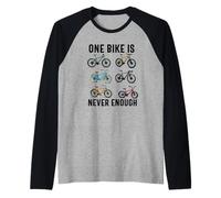 Una Bicicleta Nunca es Suficiente Ciclismo Ciclista Montar en Bicicleta Camiseta Manga Raglan