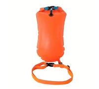 Una bolsa impermeable con un airbag inflable para almacenamiento y cinturón ajustable de cintura, adecuada para natación, entrenamiento, kayak y snorkel.