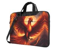 Una bonita bolsa para laptop Phoenix, bolsa de hombro multifuncional, funda para computadora de 14.96 pulgadas de largo, maletín de hombro