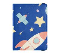 Una bonita funda de cuero para pasaporte, organizador de documentos de viaje, protector de pasaporte de viaje para hombres, resistente al agua