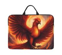 Una bonita funda para portátil de 14 pulgadas con estampado de fénix, impermeable y a prueba de golpes, adecuada para oficina, trabajo, viajes de negocios y viajes diarios.