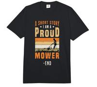 Una Breve Historia I Am A Proud Mower End Loves Lawn Mower Comfort Colors Adult Heavyweight T-Shirt