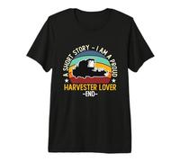 Una Breve Historia Soy un Orgulloso Conductor cosechador Amante de la cosechadora Camiseta Premium