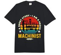 Una Breve Historia Soy un Orgulloso maquinista Operador CNC Maquinista Comfort Colors Adult Heavyweight T-Shirt