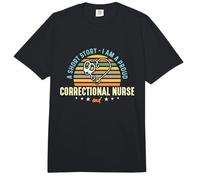 Una Breve Historia Soy una Enfermera correccional de enfermería de prisión Orgullosa Comfort Colors Adult Heavyweight T-Shirt