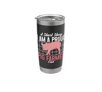 Una breve historia Soy una granja de cerdos orgullosa ama la cría de cerdos Vaso térmico de acero inoxidable de doble pared