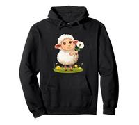 Una brisa de alegría con esta oveja y diente de león Sudadera con Capucha