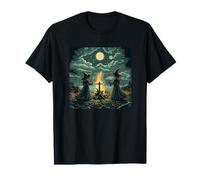 Una Bruja mágica Junto a la Hoguera para la Noche de Walpurgis Camiseta