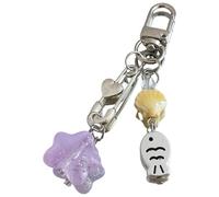 Una cadena de teléfono imprescindible con decoración de estrella de mar y concha para mujeres y niñas, フリーサイズ