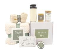 Una caja de regalo de abrazo cálido para mujeres: cuidado personal acogedor, relajante, recuperarse, condolencias, pensando en ti - Caja cuidadosamente seleccionada para ella