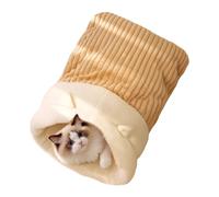 Una Cama Para Gatos - Semi-cerrado Caliente Animal Agujero,Lavable Caliente Cama Para Gatos | Para Gatitos Pequeños Animales Salón Balcón Interior Todas las Estaciones