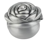 Una Capa de Zinc en Una Carcasa de Joyas con Diseño Flores Rosas para Anillos Boda: un Forro Interno Suave, Adecuado para Momentos Románticos, Amantes Ideales